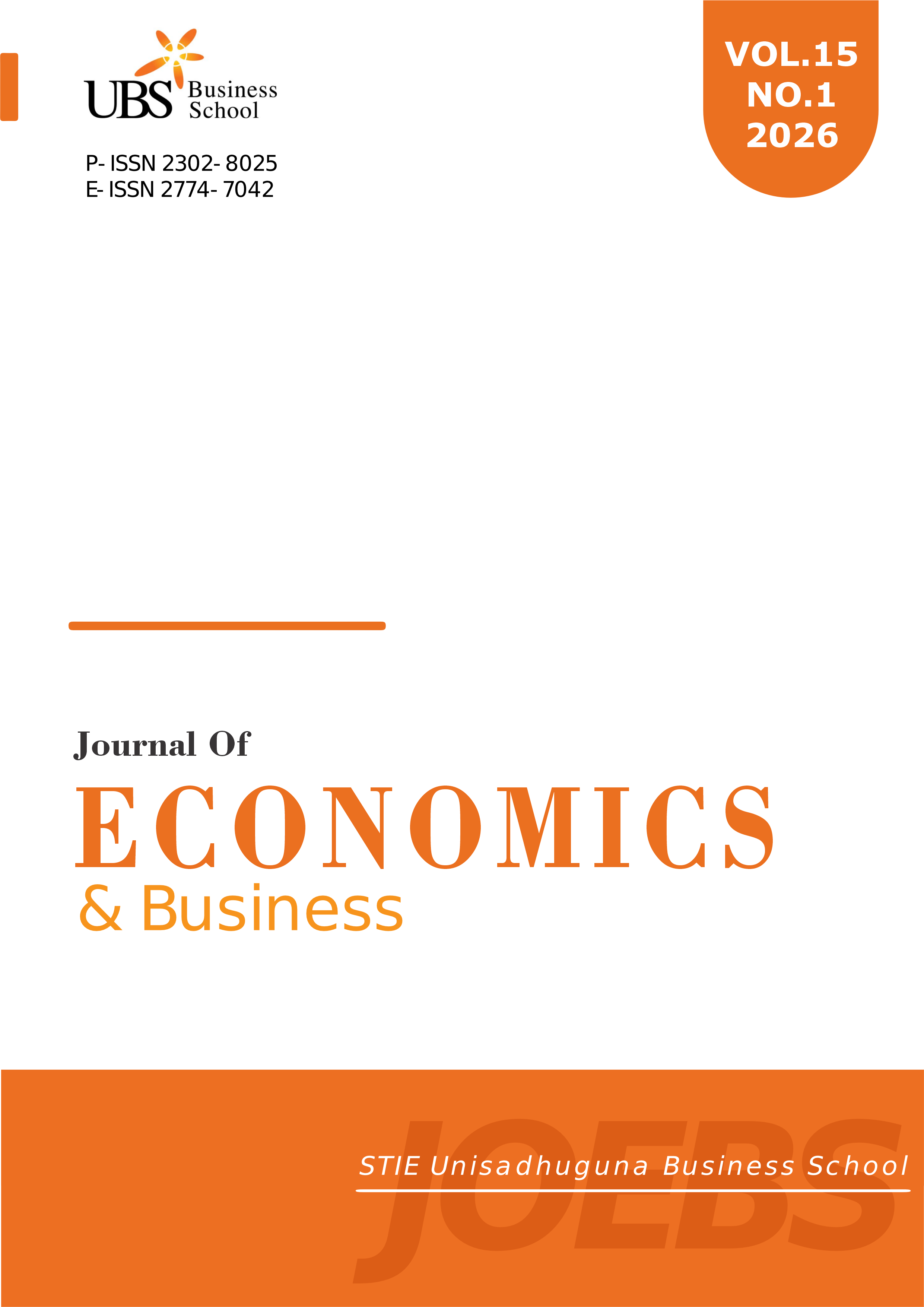 					View Vol. 15 No. 1 (2026): Journal of Economics and Business UBS
				